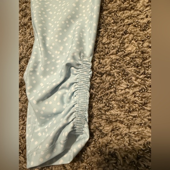 Betsey Johnson Light Blue Polka Dot Leggings - Picture 3 of 5